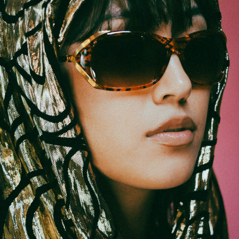 Christian Dior 1980s Honey & Gold Sunglasses