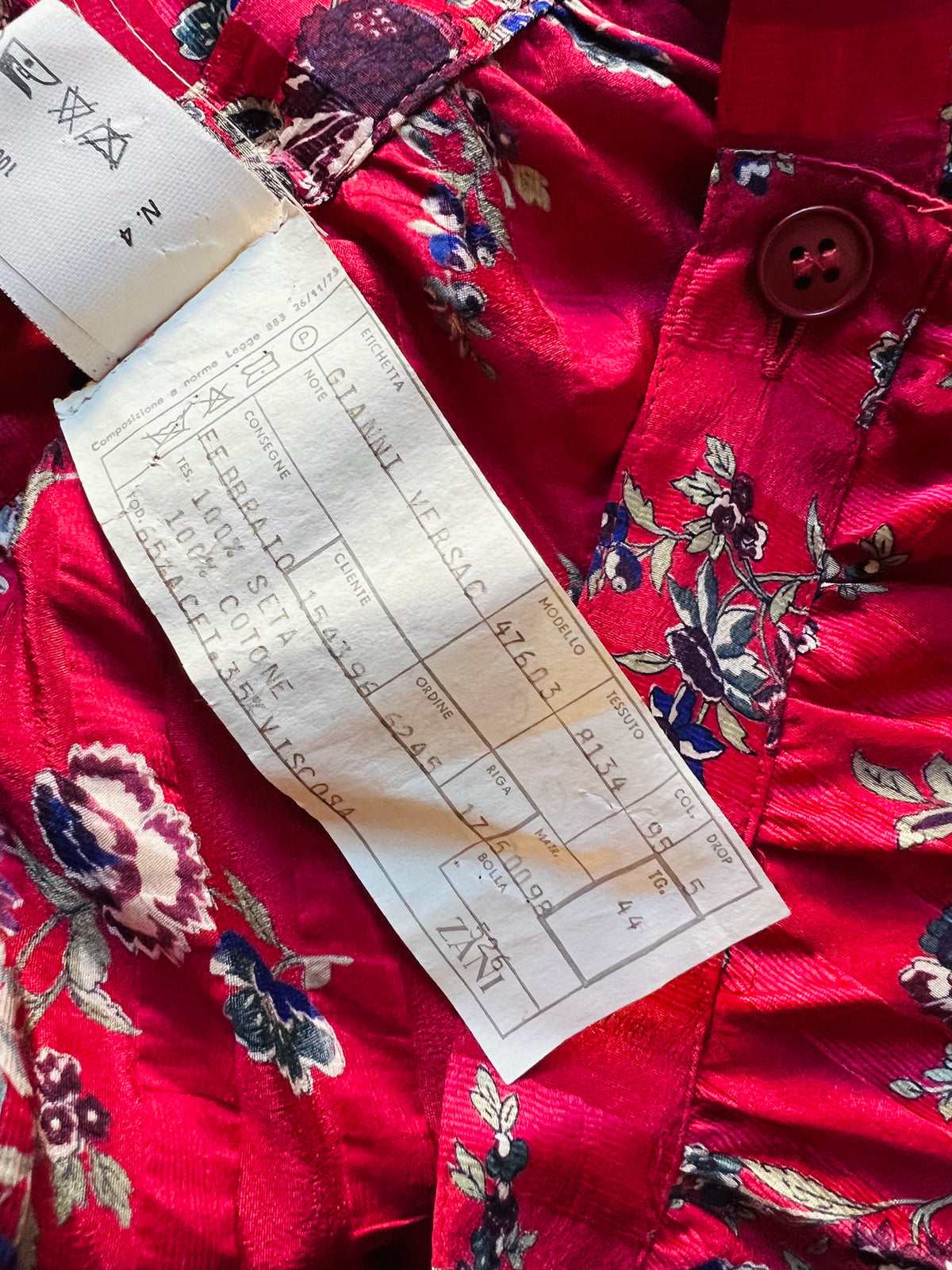 Rare Gianni Versace Silk Floral Skirt — vintage Versace bottoms