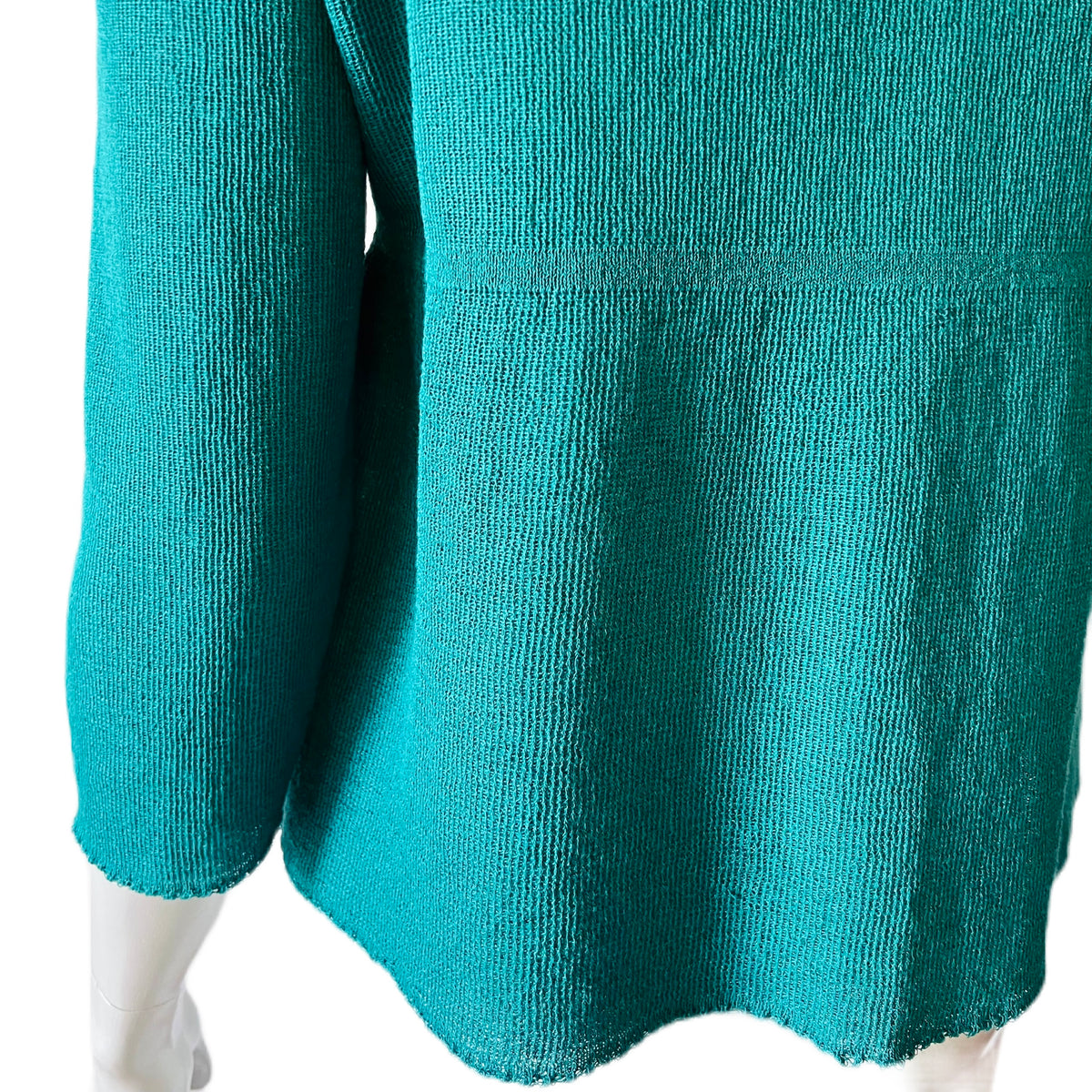 Miu Miu Teal 90s Knit Cardigan — vintage 1990s Miu Miu top in blue