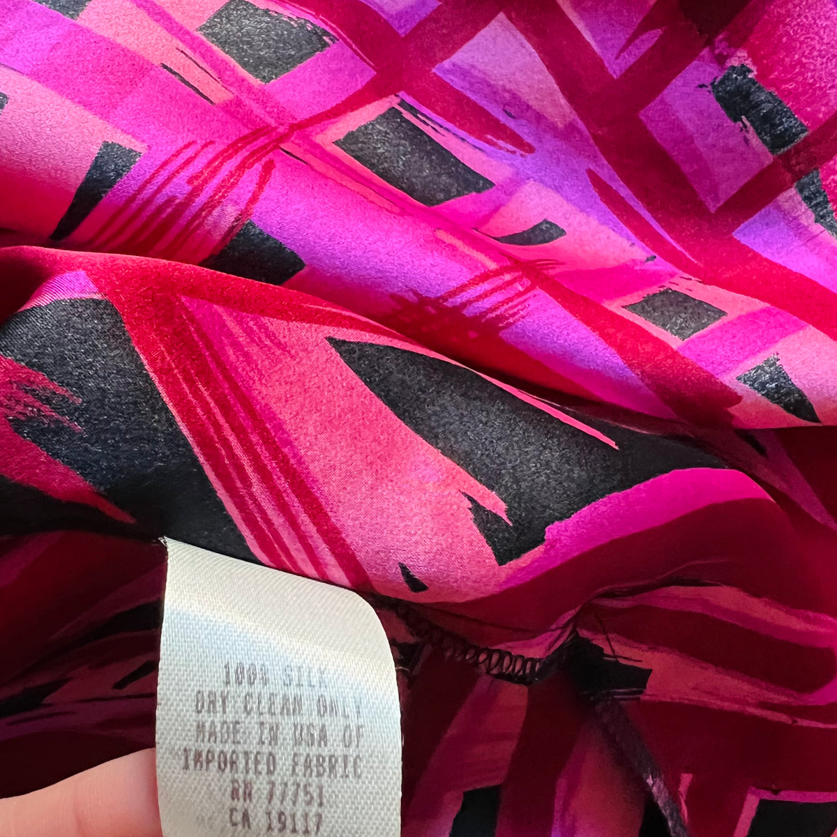 Betsey Johnson 1990s Magenta Raspberry Silk Dress — vintage 1990s Betsey Johnson dress in pink