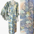 Angel Sleeve 1970s Ethereal Romance Maxi Dress — vintage 1970s dress