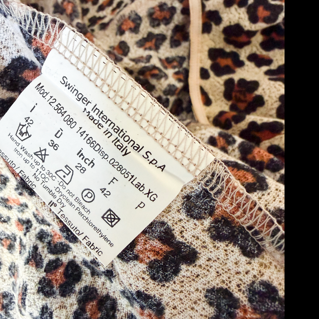 90s Fendi Jeans Leopard FF Cardigan — vintage 1990s Fendi knit in brown