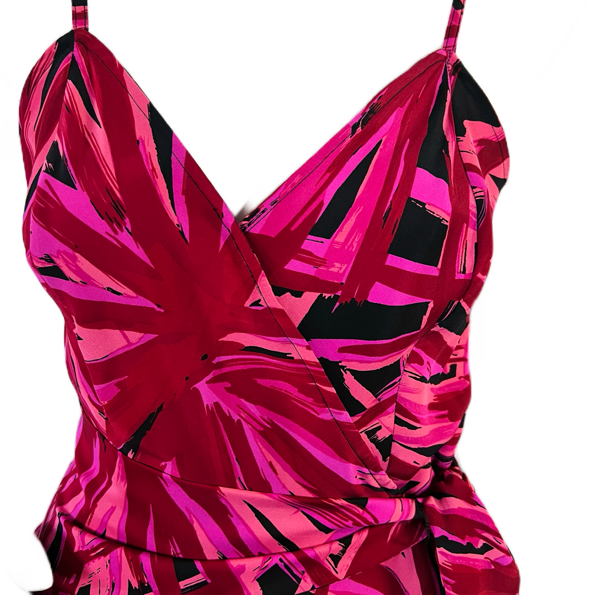 Betsey Johnson 1990s Magenta Raspberry Silk Dress — vintage 1990s Betsey Johnson dress in pink