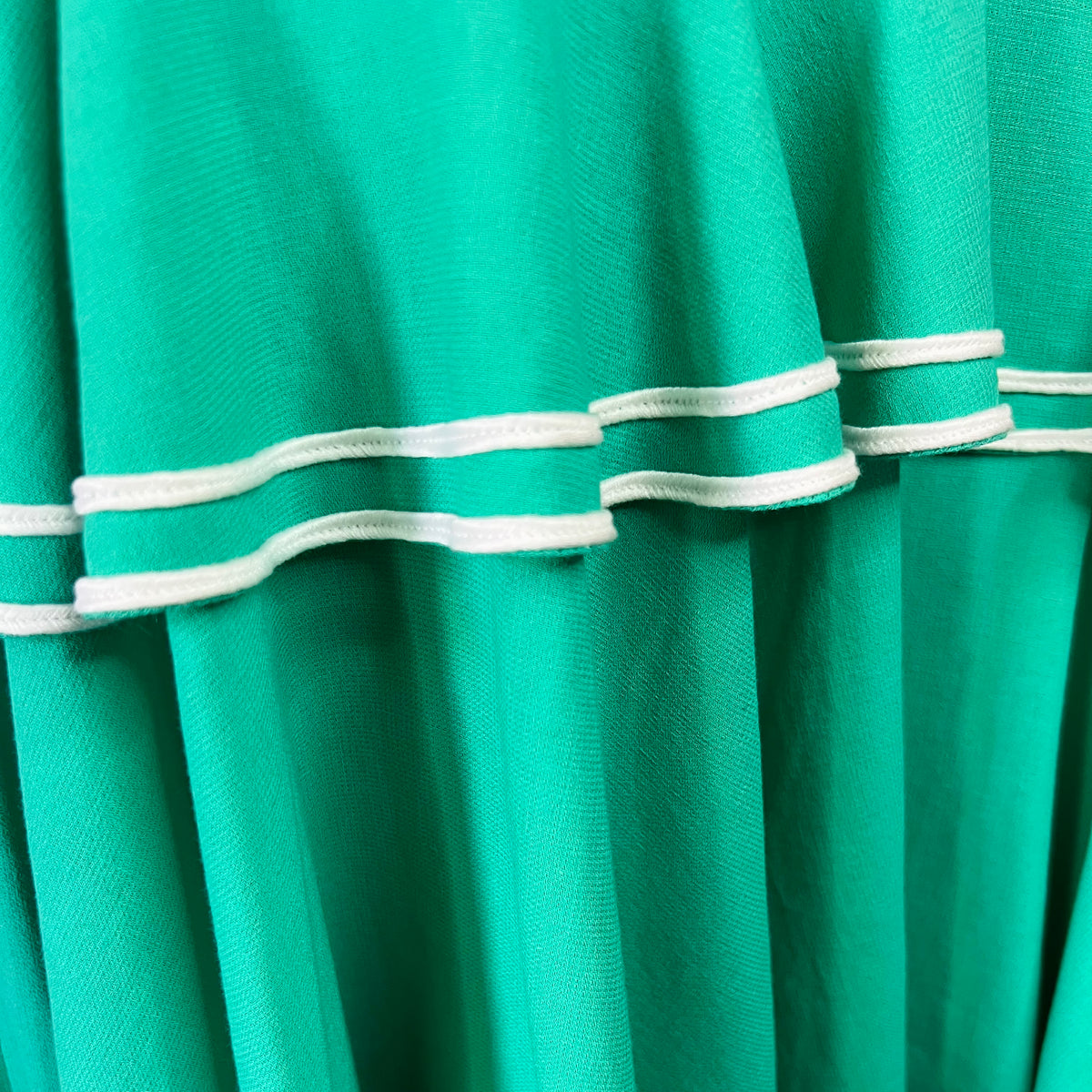 Christian Dior Green & White 80s Ready to Wear Dress — vintage 1980s Christian Dior dress in white, green