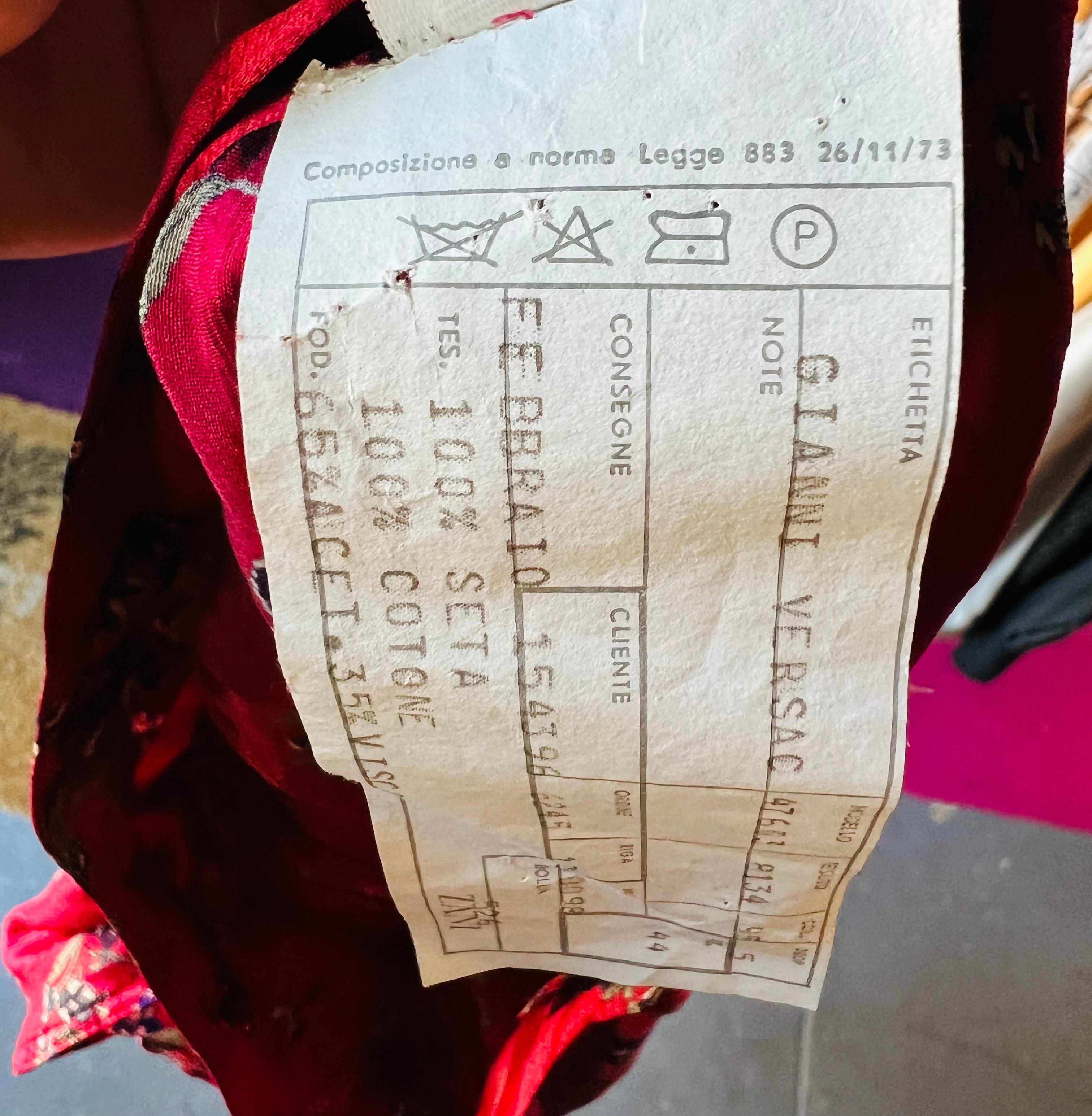 Rare Gianni Versace Silk Floral Skirt — vintage Versace bottoms
