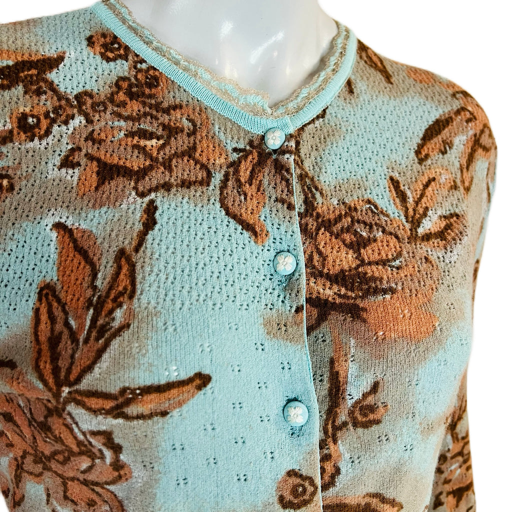 Blumarine Rose Knit 90s Cardigan — vintage 1990s Blumarine top in pink