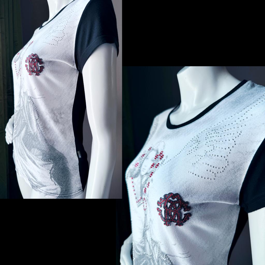 Vintage Cavalli angel print t-shirt