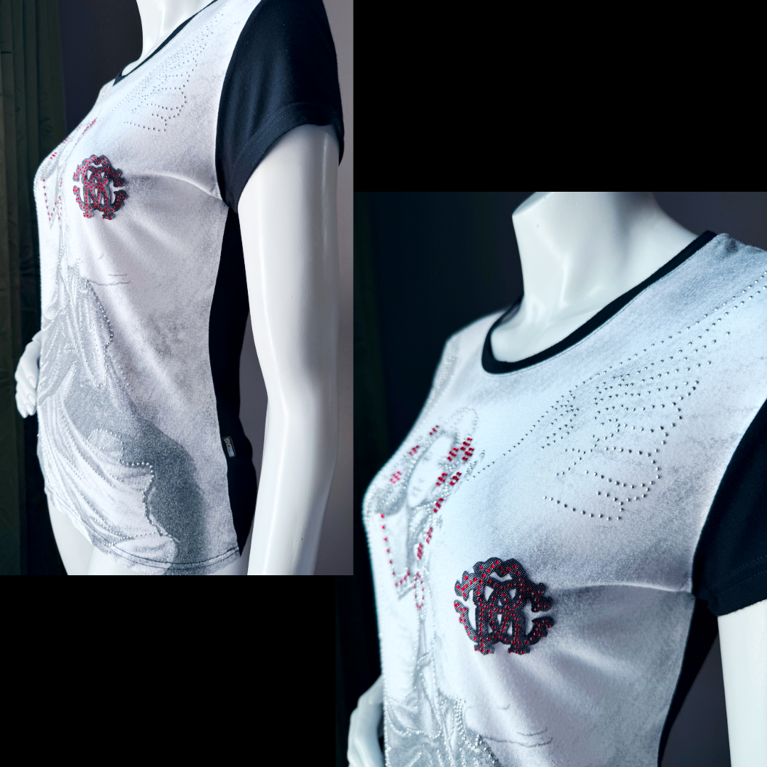 Vintage Cavalli angel print t-shirt
