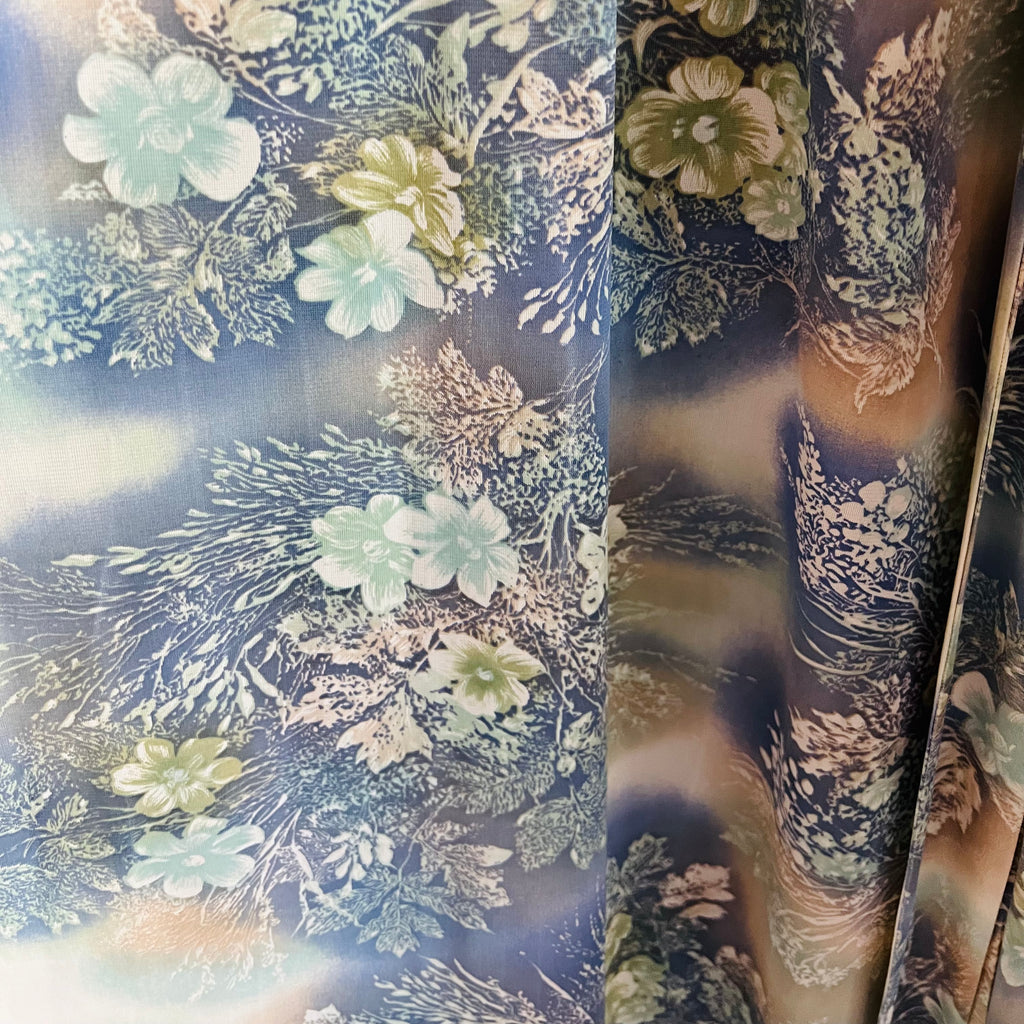 Angel Sleeve 1970s Ethereal Romance Maxi Dress — vintage 1970s dress