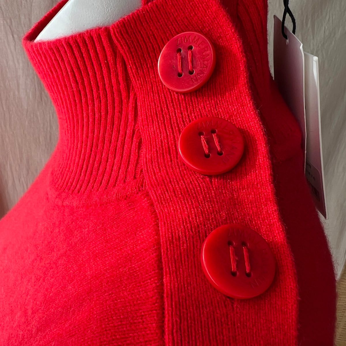 Red Zimmermann New with Tags Cashmere Sweater — vintage Zimmermann knit in red