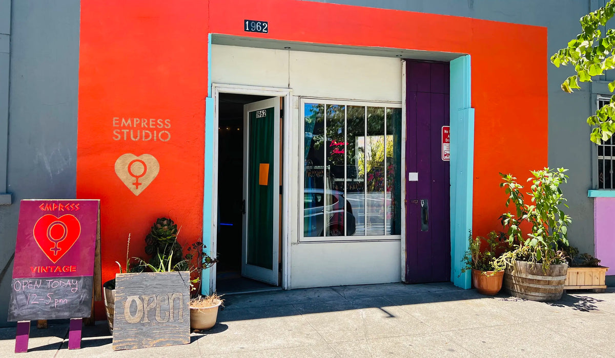 Empress Vintage storefront on Harrison Street