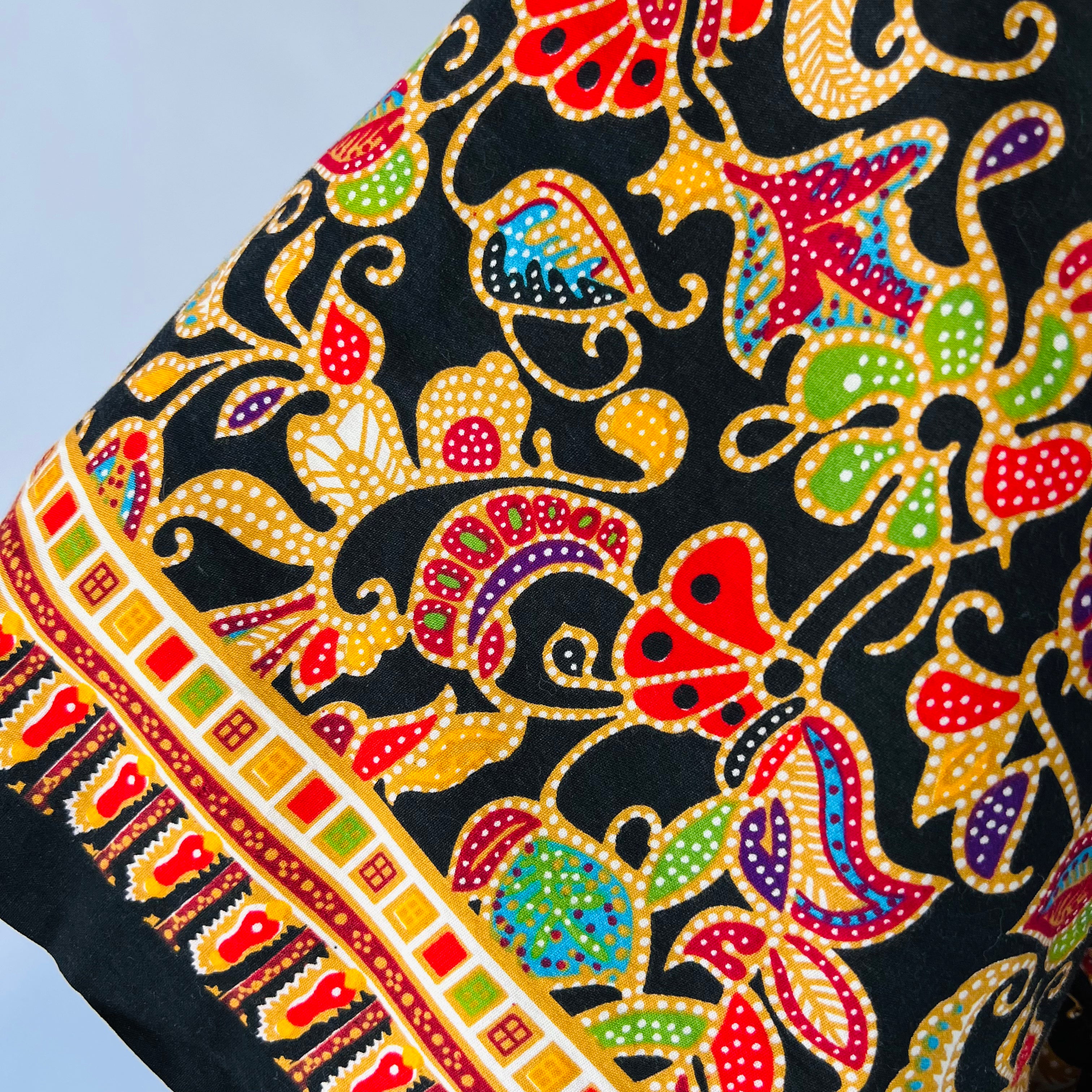 Rainbow Floral Caftan — vintage caftan in multicolour