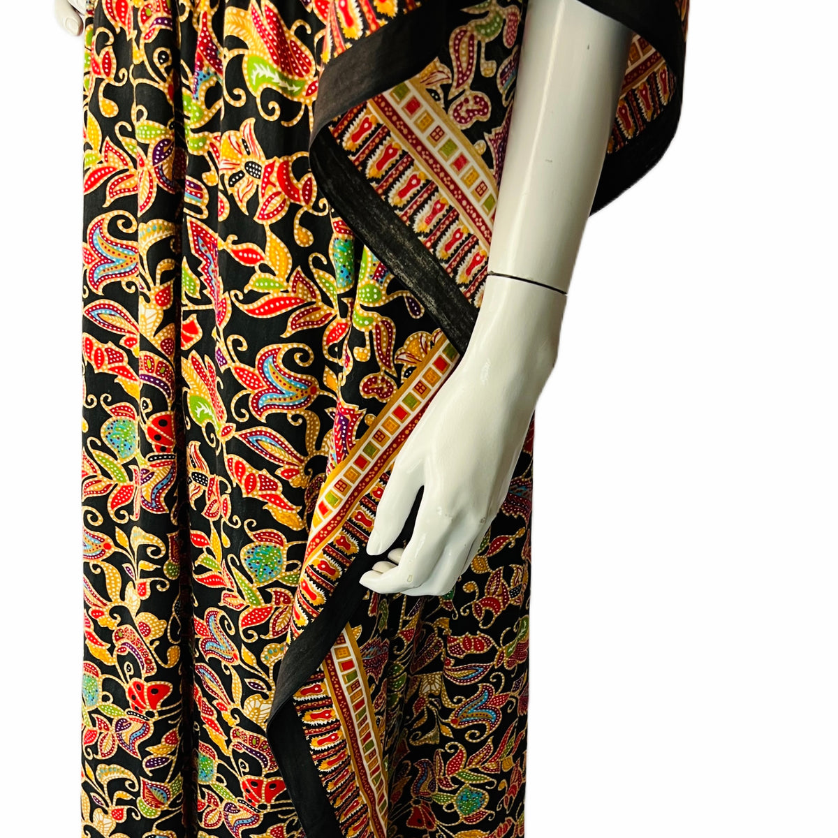 Rainbow Floral Caftan — vintage caftan in multicolour