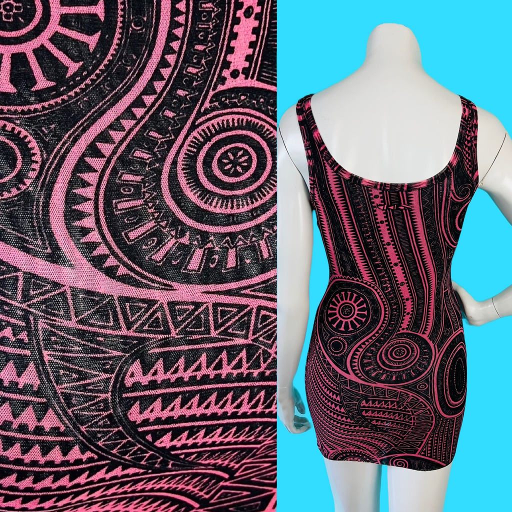 Jean Paul Gaultier Soleil 90s Tank Top/Dress — vintage 1990s Jean Paul Gaultier dress in black, red