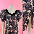 Liberty House Puff Sleeve Romantic Rose Print Dress — vintage 1970s Sun Babies for Liberty House dress in pink