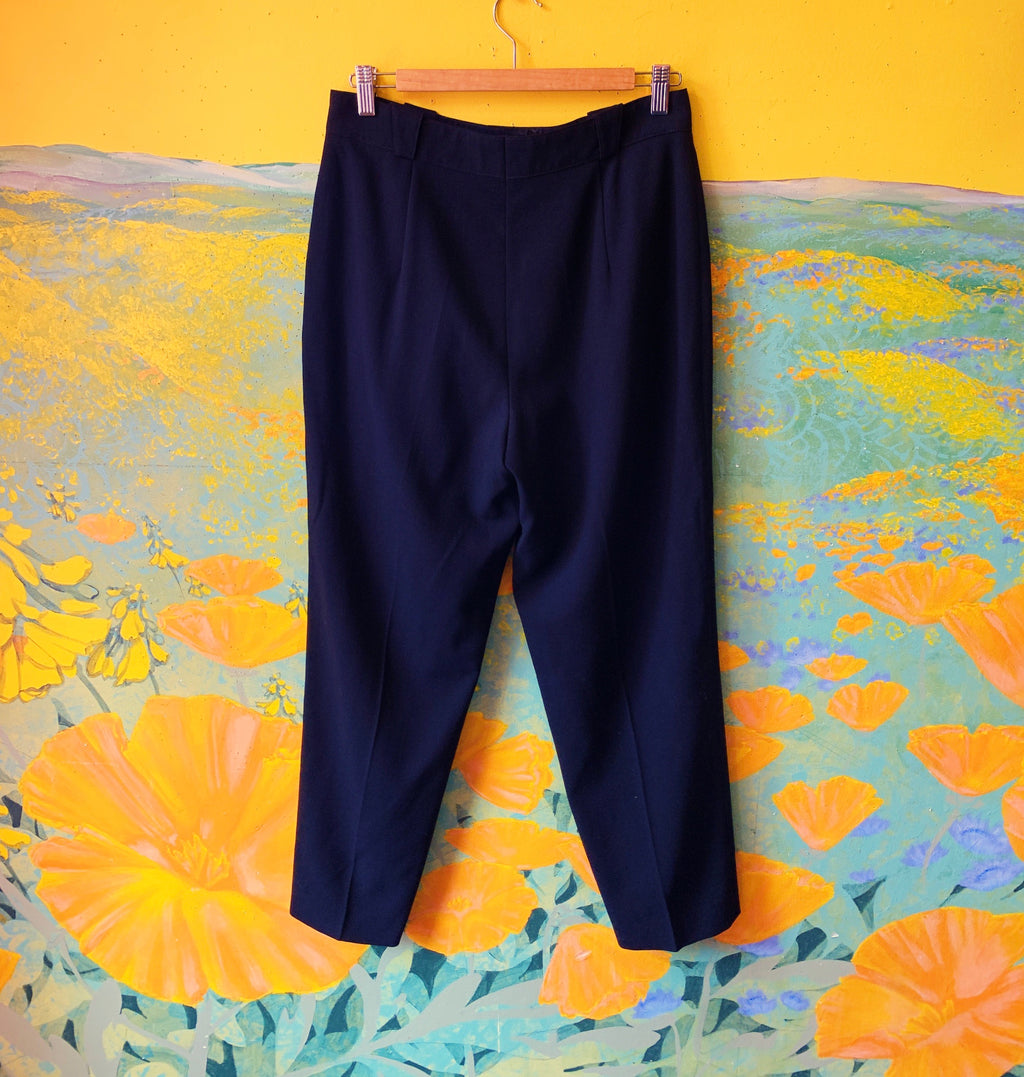 Black Escada Trousers with Pockets — vintage Escada bottoms in black