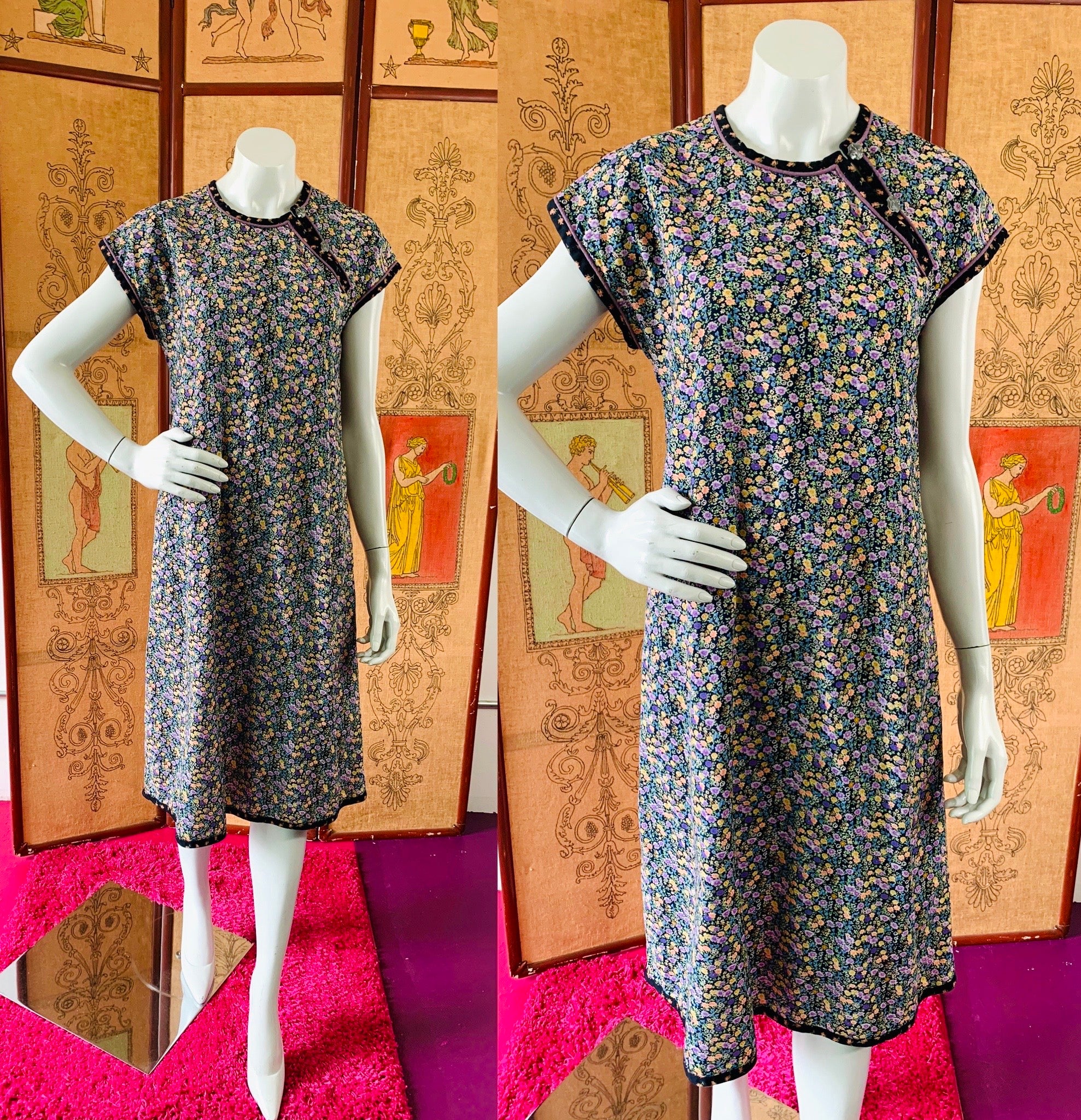 White Duck Workshop Label Floral Dress — vintage White Duck Workshop dress in white