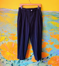 Black & White Pinstripe Escada Pants. Sold exclusively at Empress Vintage in Berkeley, CA.