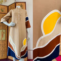 Sunrise Sunset Art to Wear Caftan — vintage 1960s Alfredo's Wife caftan