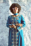 Bejeweled High Priestess Moroccan style 1960s velvet dream caftan.