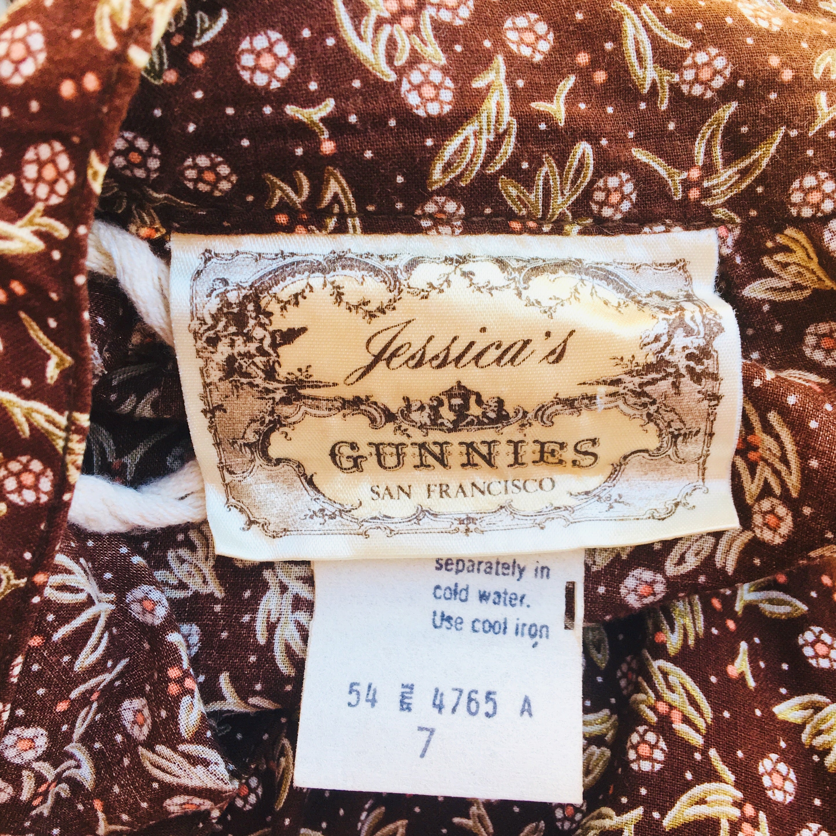 Earth Tone Gunne Sax 1970's Prairie Skirt