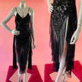 Dark Fantasy Faerie Sheer Burnout Slip Dress — vintage Fantasies by Morgan Taylor dress