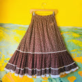 Earth Tone Gunne Sax 1970's Prairie Skirt