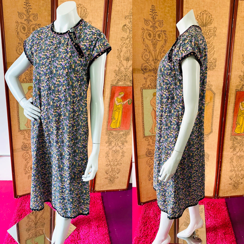 White Duck Workshop Label Floral Dress — vintage White Duck Workshop dress in white