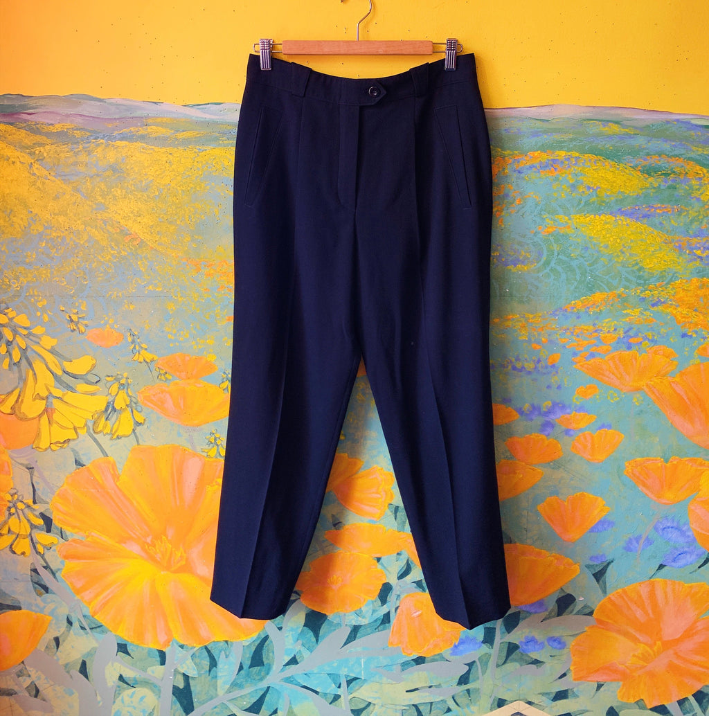 Black Escada Dress Pants. Sold exclusively at Empress Vintage in Berkeley, CA.
