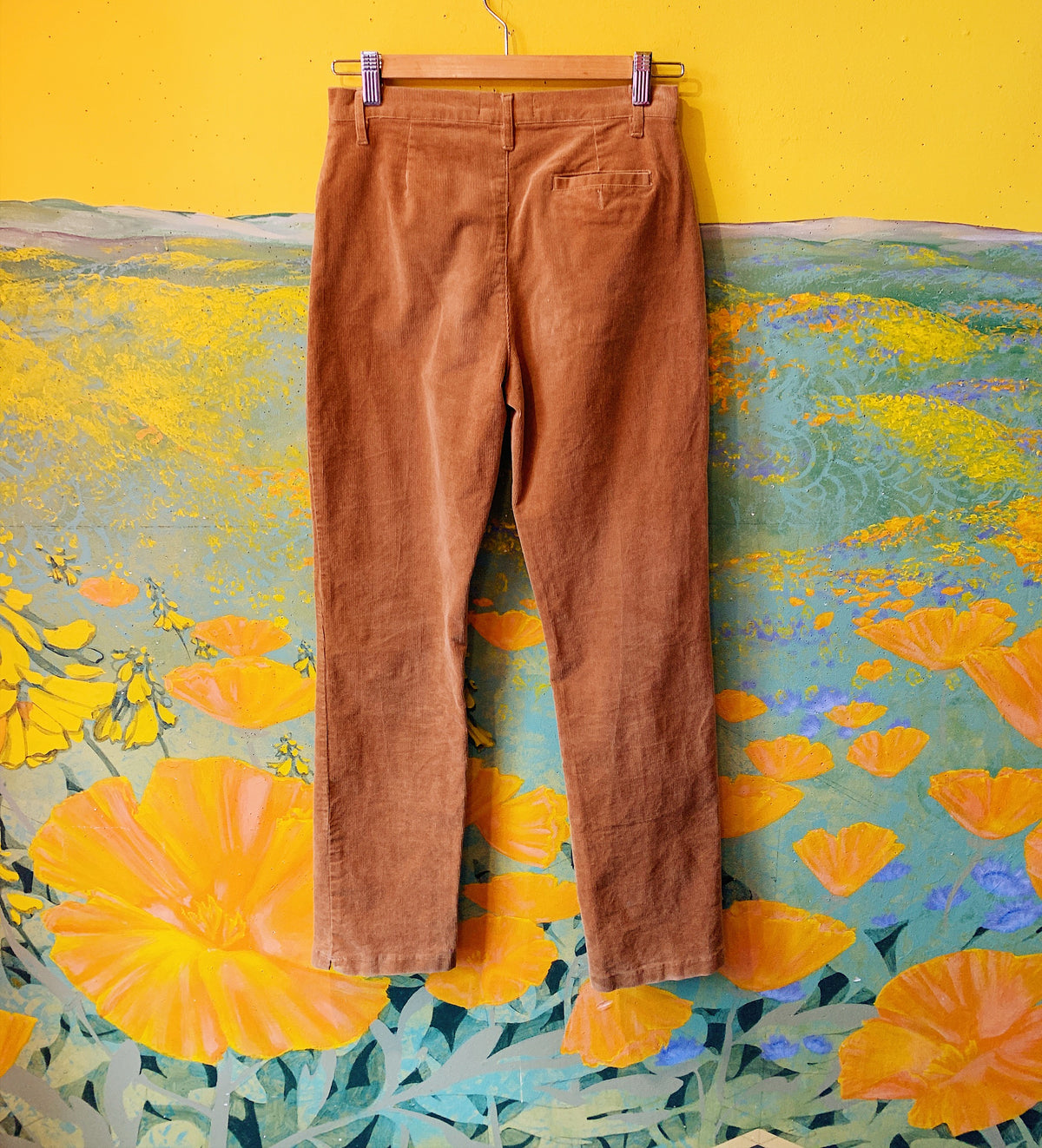 Golden Brown Corduroy Fendi Pants — vintage Fendi bottoms in gold, brown