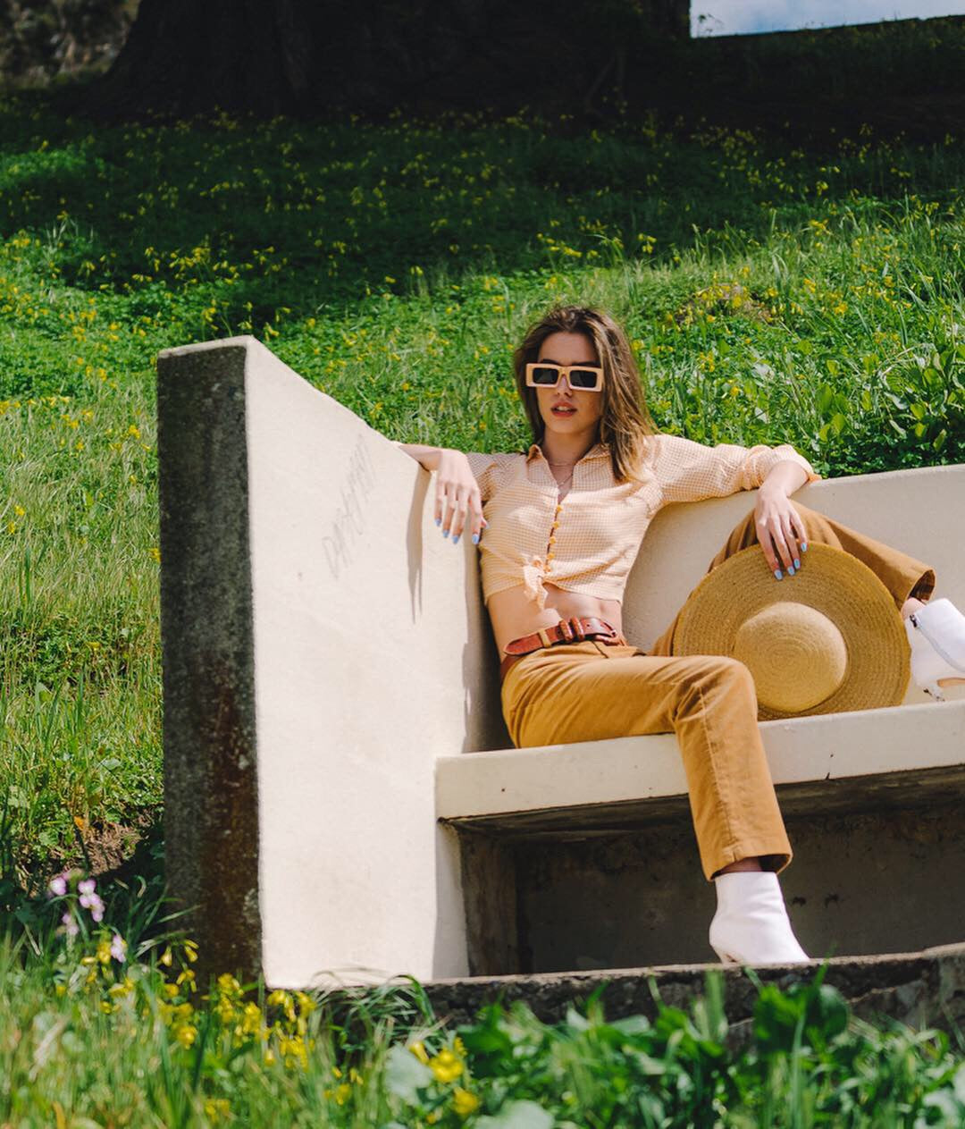 Golden Brown Corduroy Fendi Pants — vintage Fendi bottoms in gold, brown
