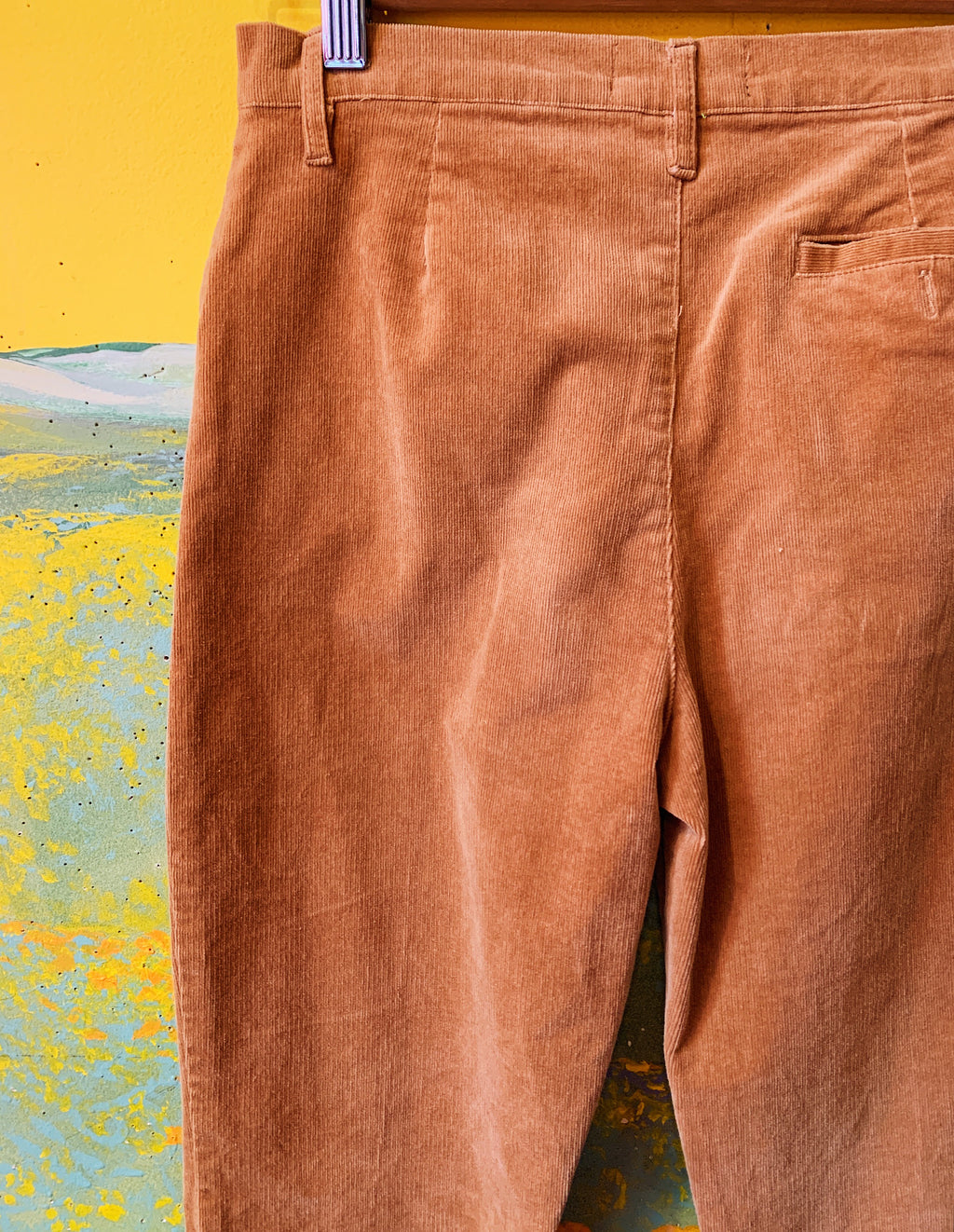 Golden Brown Corduroy Fendi Pants — vintage Fendi bottoms in gold, brown