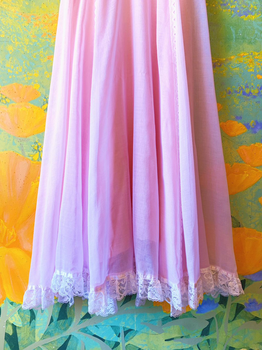 Pastel Pink Gunne Sax Short Sleeve Maxi Dress — vintage Gunne Sax dress in pink