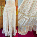 Gunne Sax 70s Cotton Maxi Skirt — vintage 1970s Gunne Sax bottoms in ivory