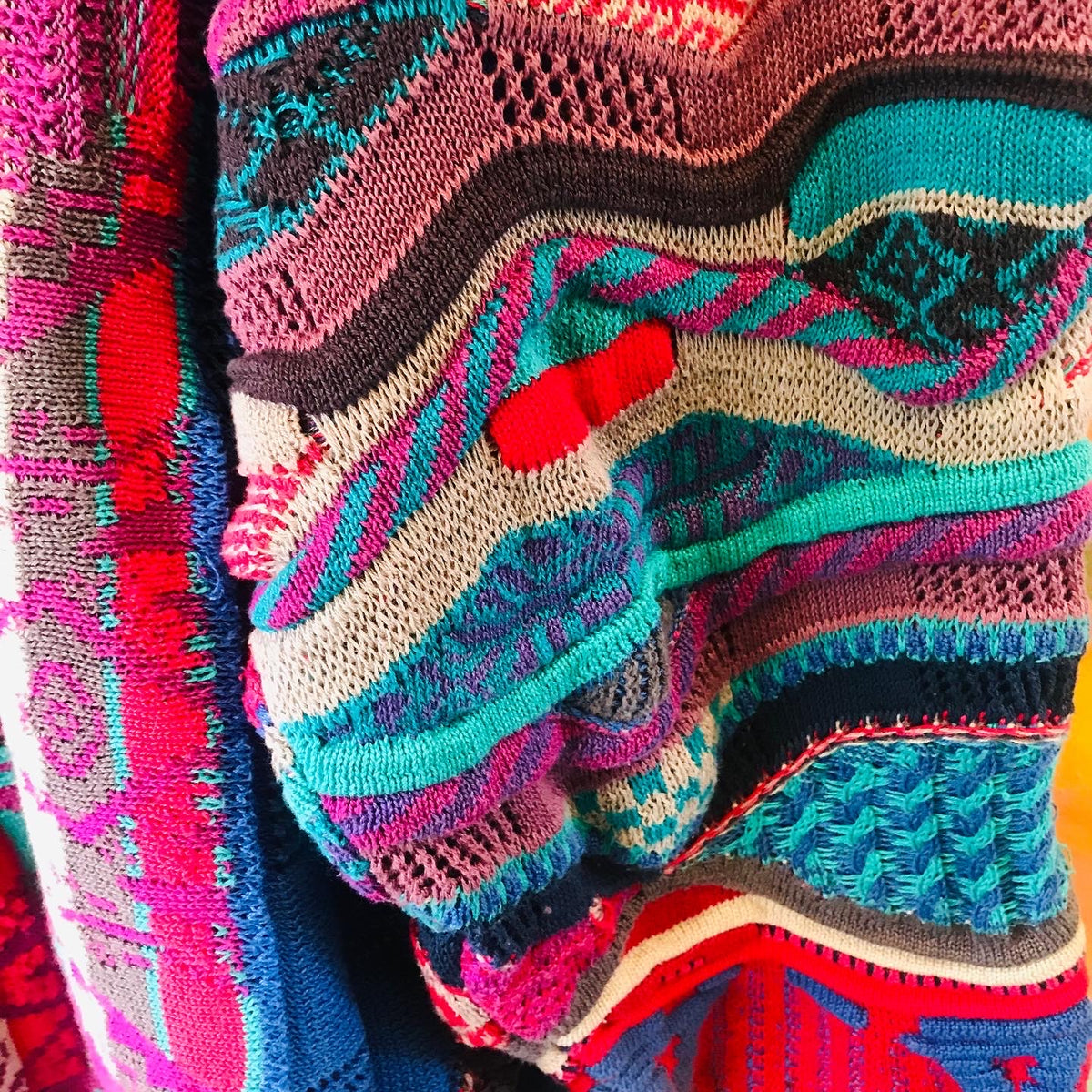 COOGI Authentic Art to Wear Cotton Sweater — vintage 1990s Coogi knit