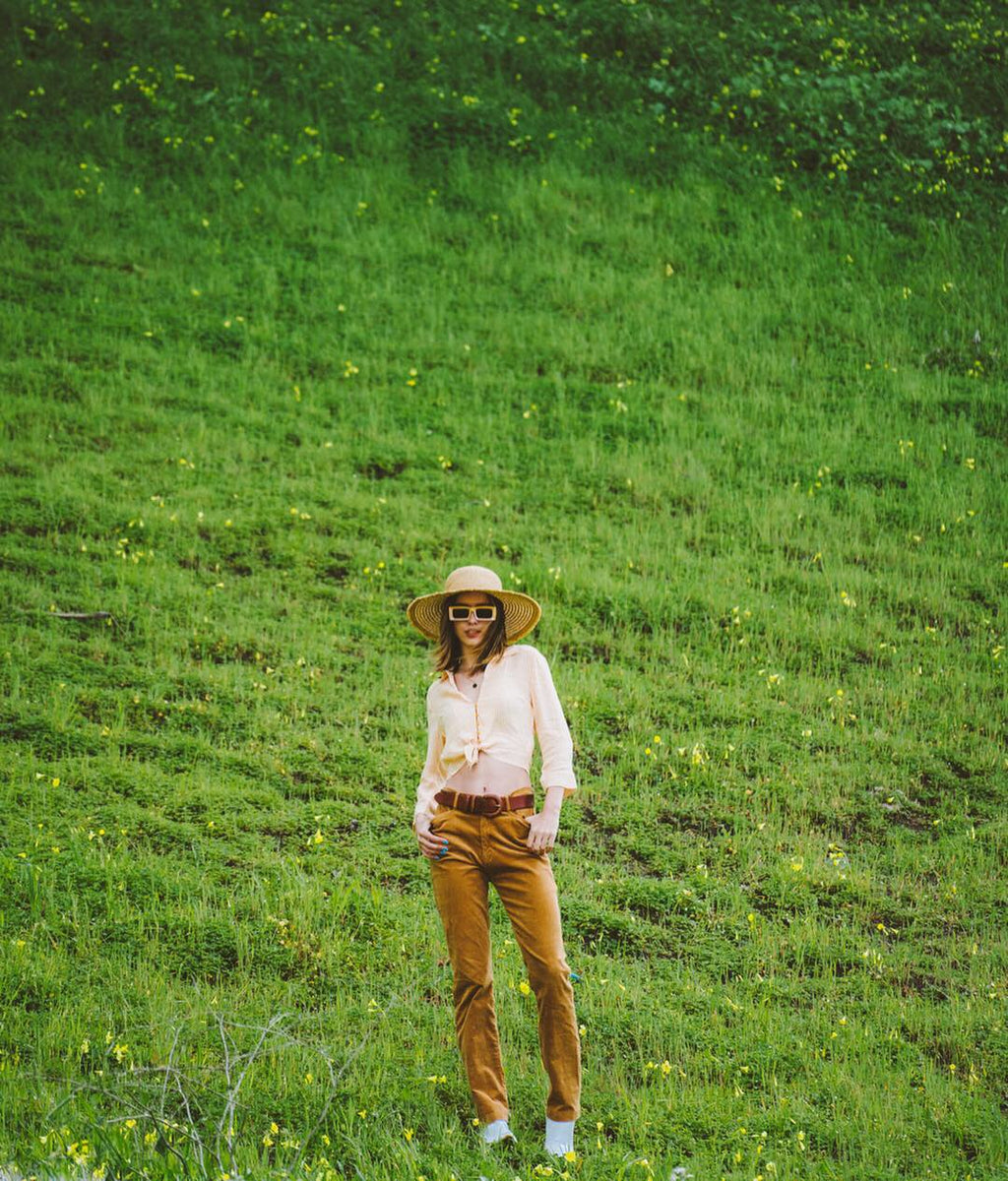 Brown Corduroy Fendi Pants. Sold exclusively at Empress Vintage in Berkeley, CA.