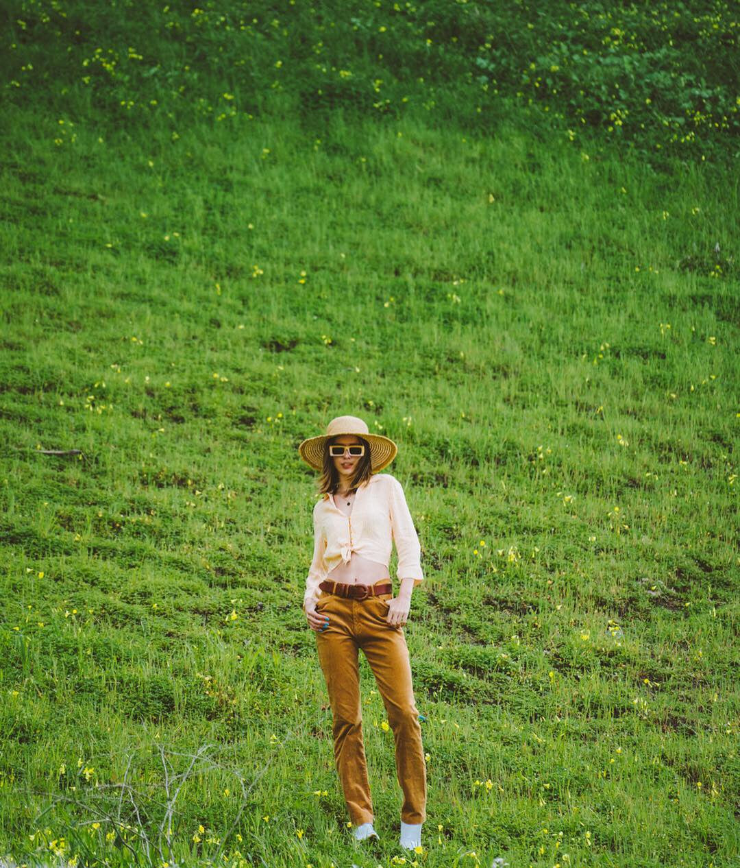 Brown Corduroy Fendi Pants. Sold exclusively at Empress Vintage in Berkeley, CA.