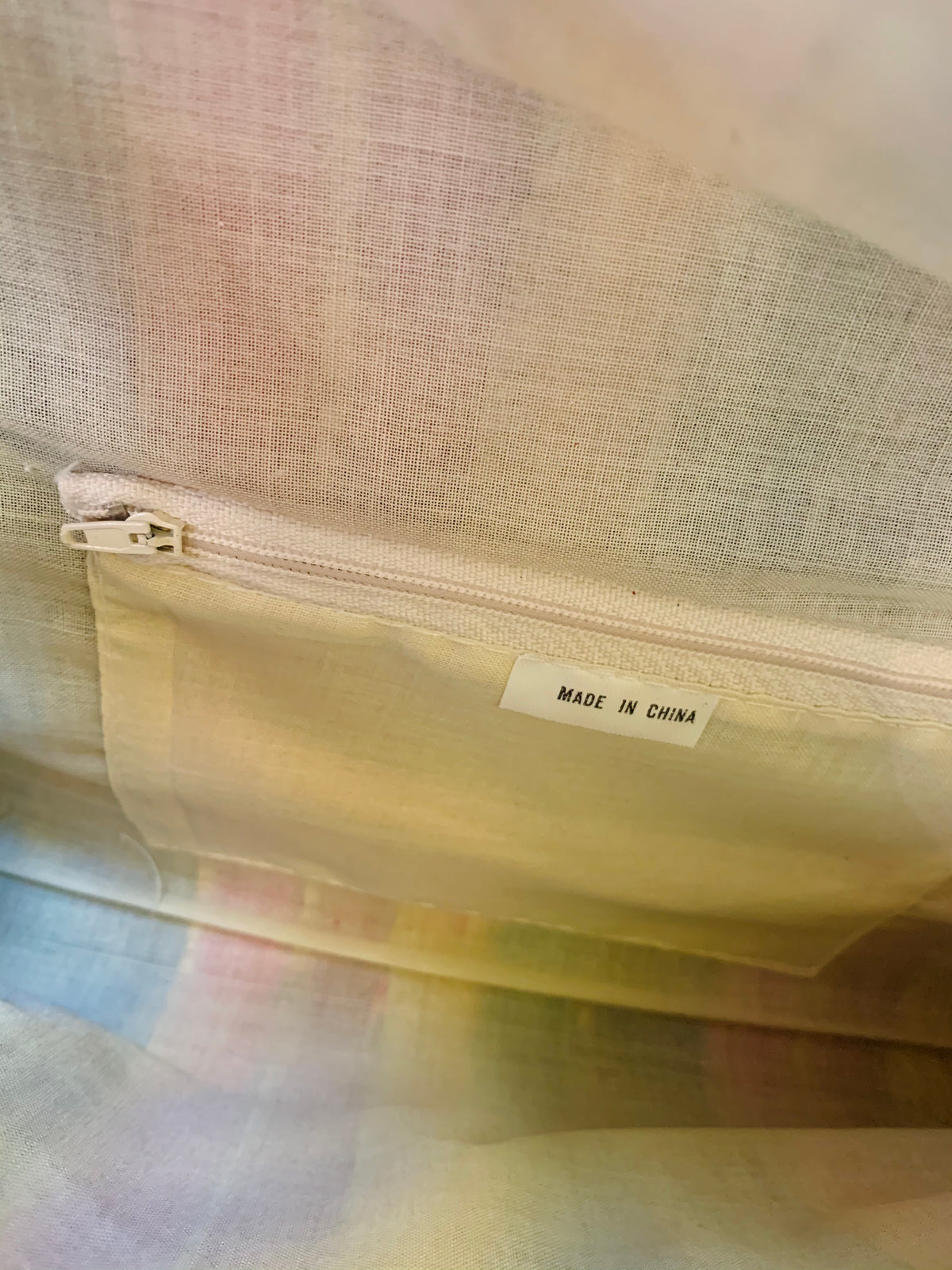 Rainbow Raffia Gold Purse — vintage bag in gold, multicolour
