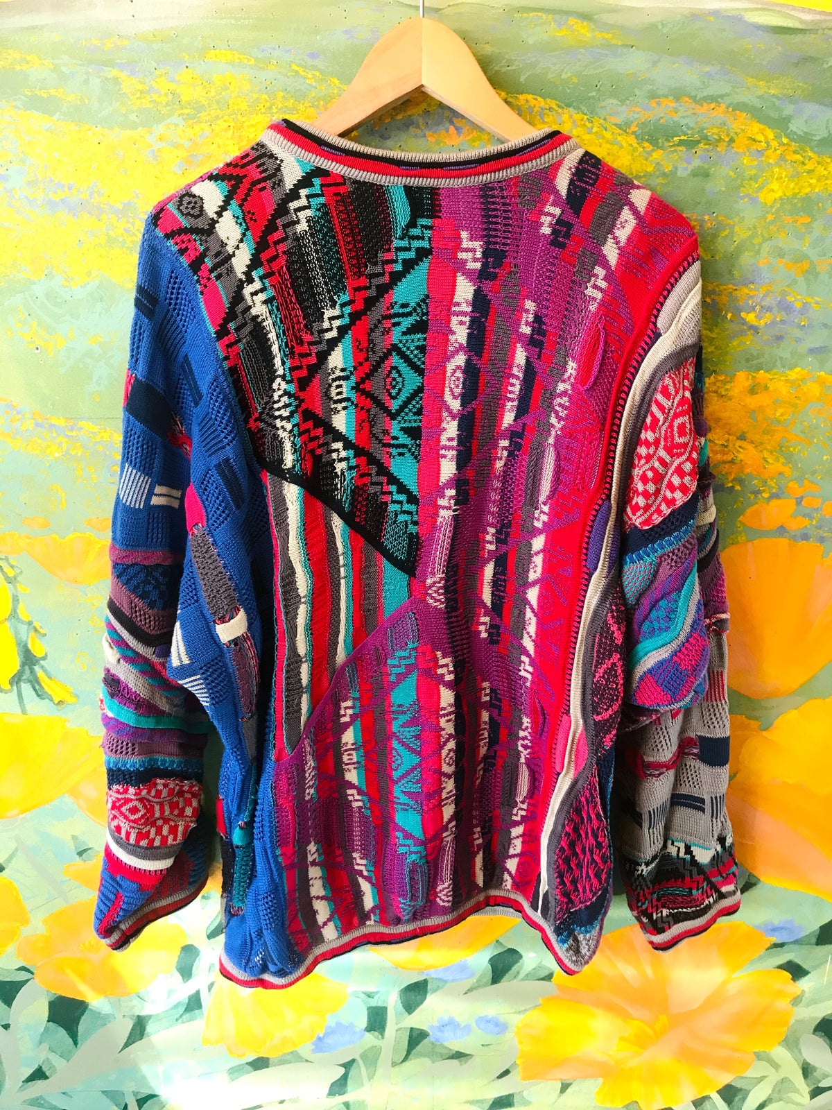 COOGI Authentic Art to Wear Cotton Sweater — vintage 1990s Coogi knit