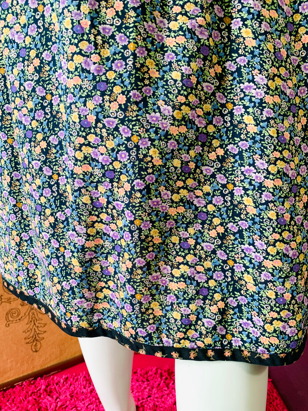 White Duck Workshop Label Floral Dress — vintage White Duck Workshop dress in white