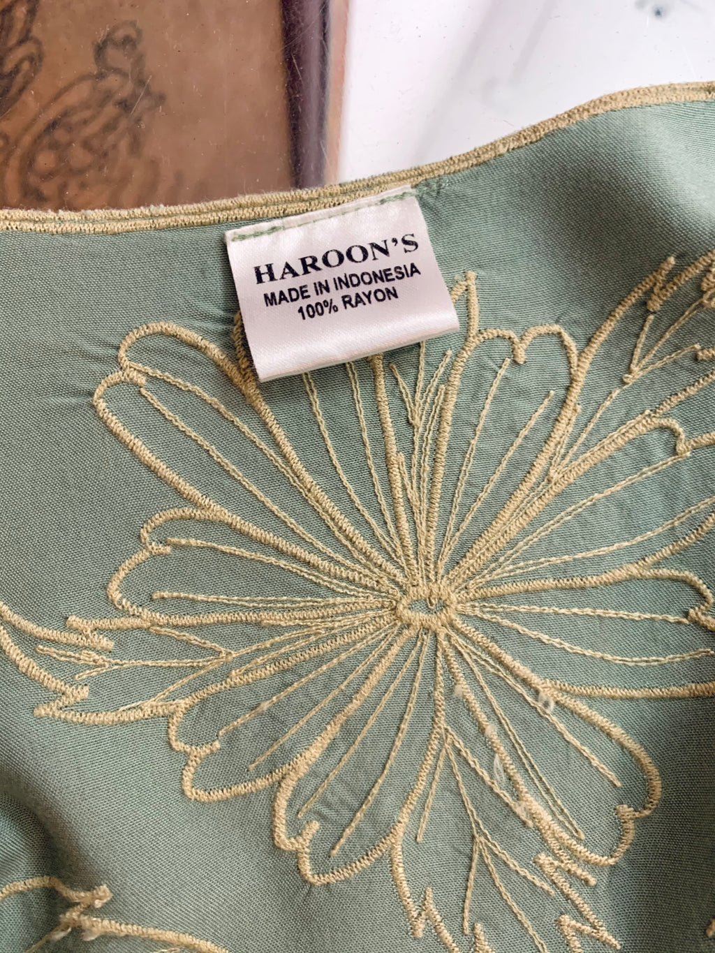 Bali Cut Out Sage Green Crop Top — vintage top in green