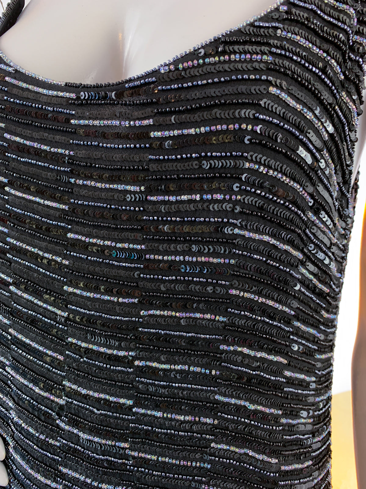 Armani Beaded Sequin Tank Top Tunic — vintage Armani caftan
