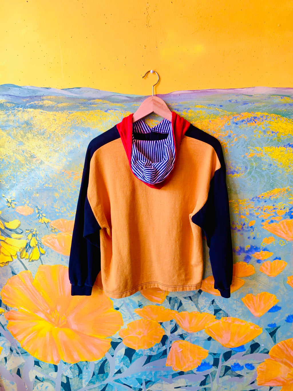 80s Black & Yellow "Work Wear" Pullover by Maneuvers — vintage 1980s knit in black, yellow
