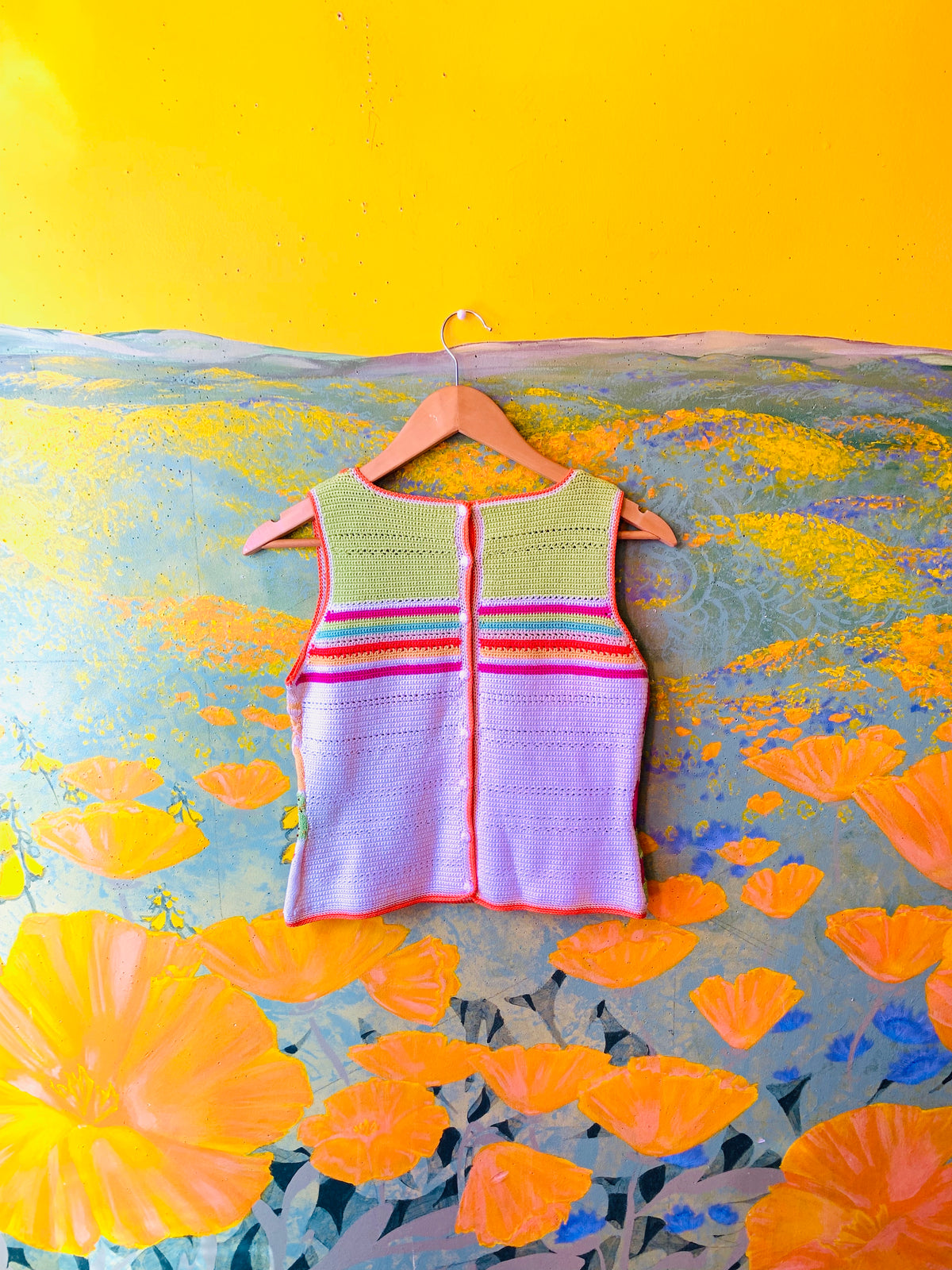 KENZO Vibrant Floral Print Knit Top — vintage Kenzo top in multicolour