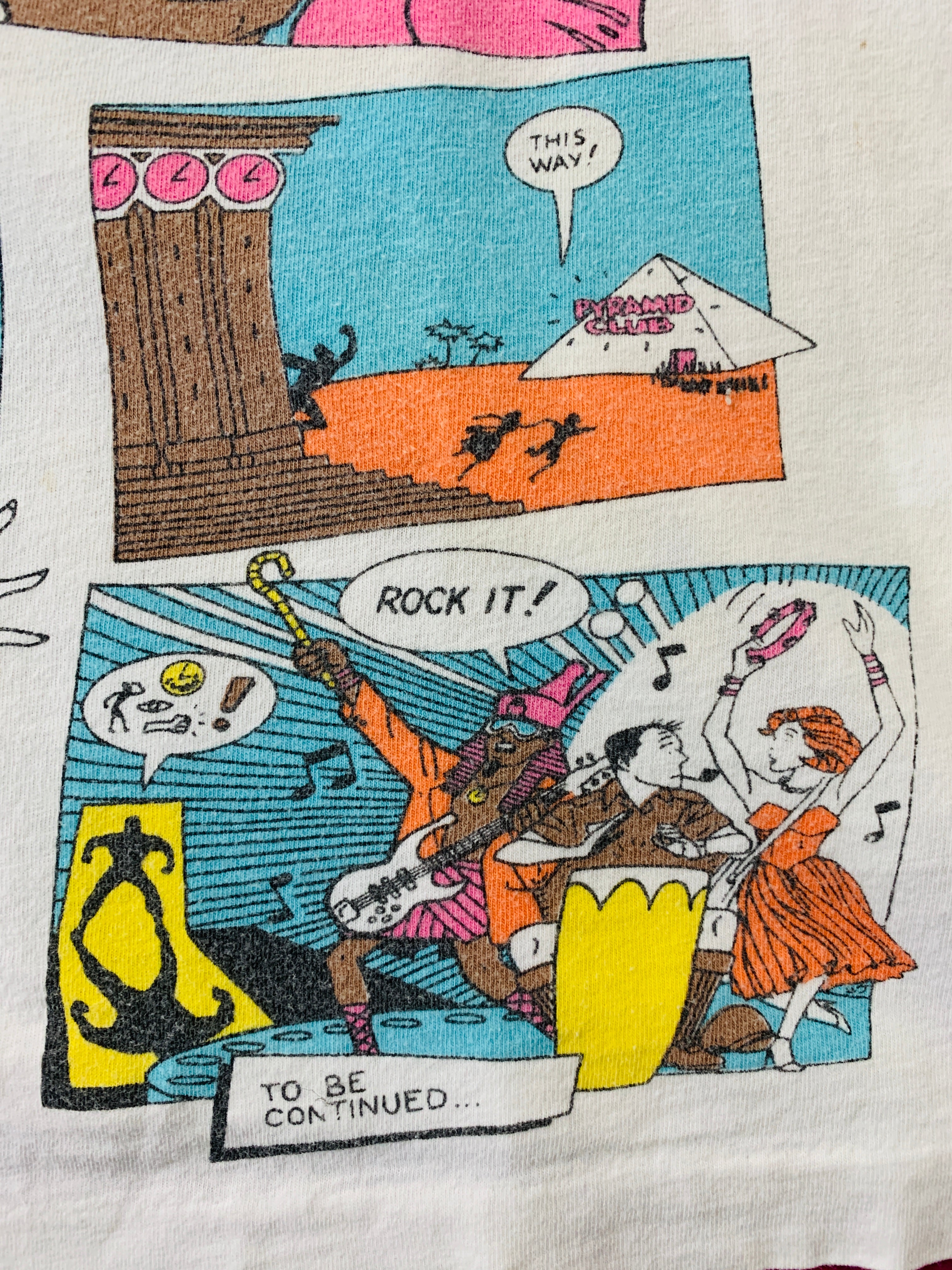Swatch Time Travel Comic Print Tank Top — vintage 1980s top