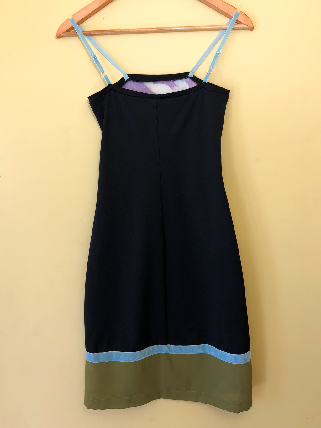 The Empress 90's Lady Print Dress — vintage 1990s KING by Jade dress in black, blue