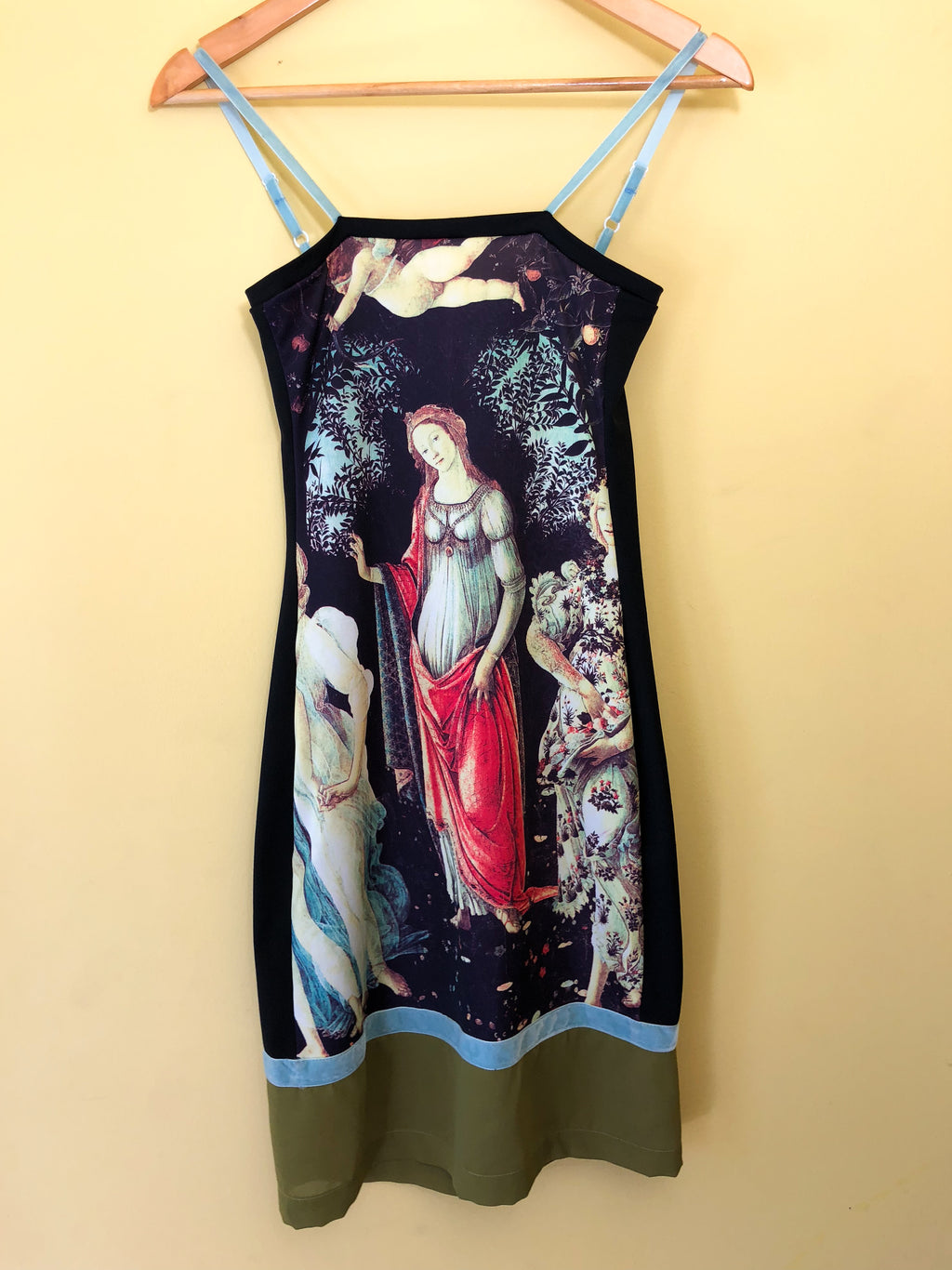 The Empress 90's Lady Print Dress — vintage 1990s KING by Jade dress in black, blue