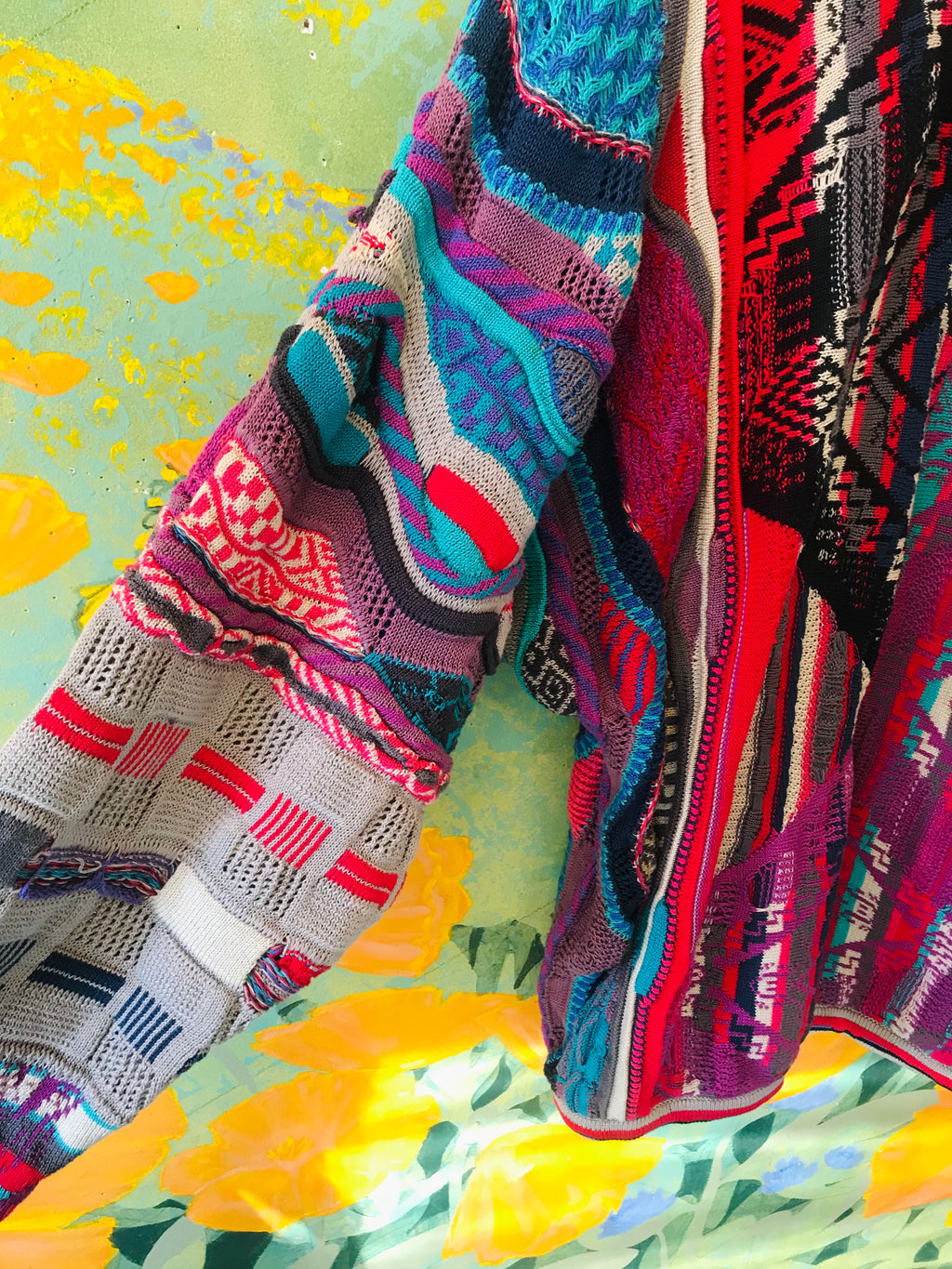 COOGI Authentic Art to Wear Cotton Sweater — vintage 1990s Coogi knit