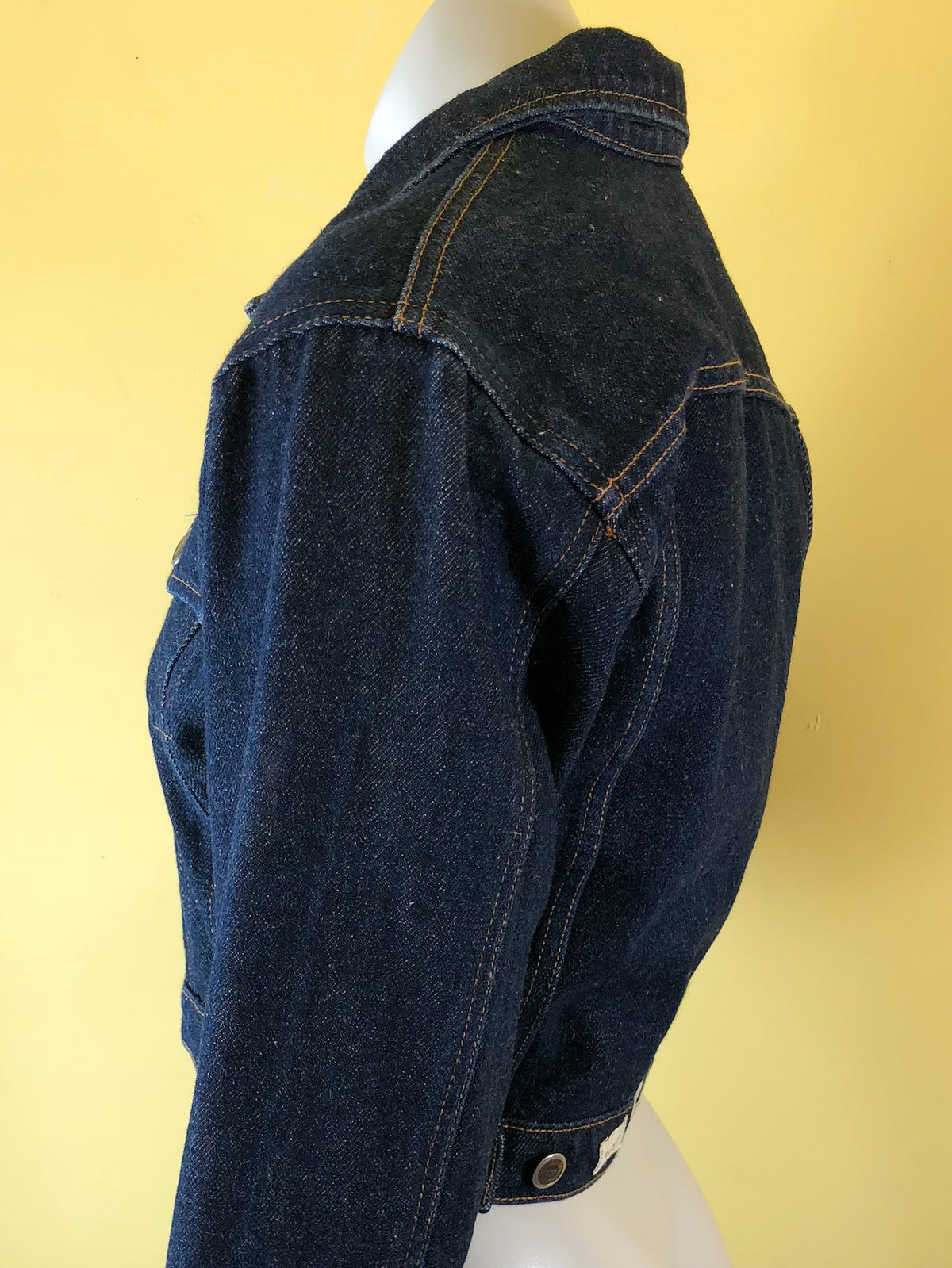Todd Oldham Cropped Denim Jacket — vintage 1990s Todd Oldham jacket in blue