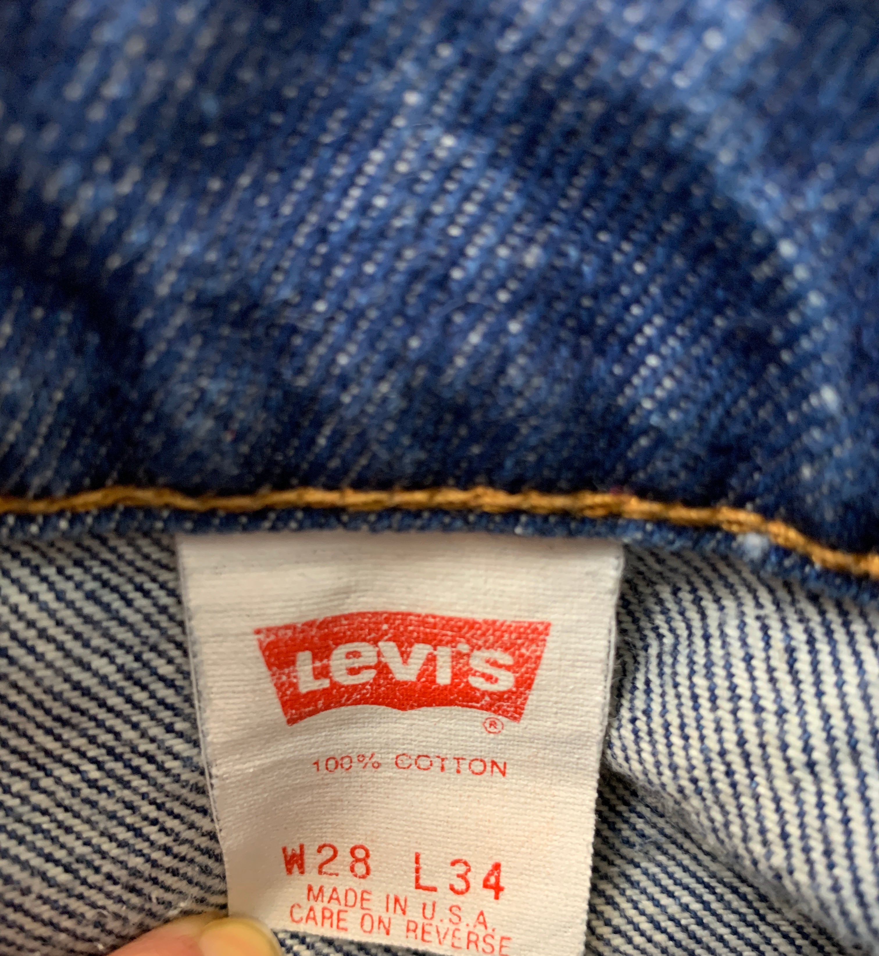 Orange Tab High Waisted Cut Off Levi's Jeans — vintage 1990s Levi's bottoms in orange